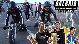 Cest la Tempête à SALBRIS 🌦 Finale Scooterpower  Maxiscoot Drag Day 2 2023 🚀 [upl. by Bonnette529]