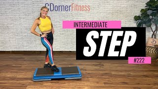 45 Minute Intermediate Step Workout  130 bpm  CDornerFitness 222 [upl. by Ellehcen1]