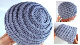 Cute Crochet Hat to Keep Your Warm This WinterFast and Easy [upl. by Nairoc]