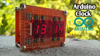 7 Segment Digital Clock With RTC DS1307 Module  Arduino Project [upl. by Reniar798]