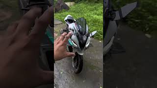 S1000rr Winglets on R15 v4 🔥 r15modified r15mv4 modifiedbike shortvideo shorts youtubeshorts [upl. by Yeslek]