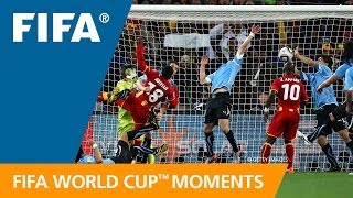 Luis Suarez on handball vs Ghana  2010 FIFA World Cup [upl. by Bernardina]