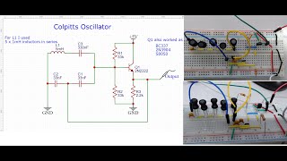 Colpitts Oscillator circuit [upl. by Atonsah114]