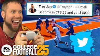 I challenged Twitter on College Football 25 for 1000 [upl. by Lennon]