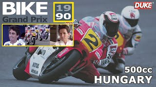 500cc Bike Grand Prix Championship 1990  Round 14  Hungary [upl. by Odlawso]