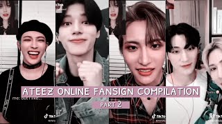 ateez online fan sign  part 2 [upl. by Ocsirf]