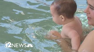 Swimming lessons for infants may be the key to help stop drownings [upl. by Dnilasor]