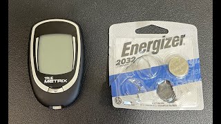 True Metrix Glucose Monitor Battery Replacement  EASY DIY [upl. by Lizzy]