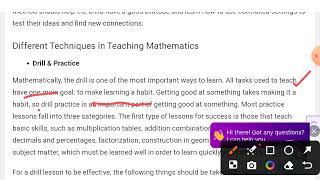 Methods of Teaching Mathematics [upl. by Uht]