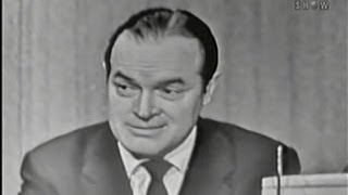 Whats My Line  Clifton Fadiman host Bob Hope Cesar Romero panel Apr 13 1958 [upl. by Akihsar]