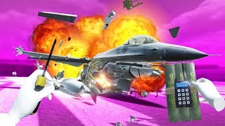 I TOOK APART A JET WITH NOTHING MORE THAN A SCREWDRIVERAND C4 in Disassembly VR [upl. by Gierc]