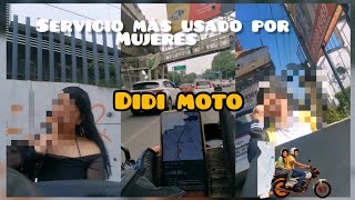 DIDI MOTO SERVICIO más usado por MUJERES 🏍️✌️ [upl. by Allebram]