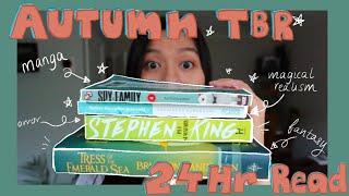 Reading my Fall TBR in 24 hours  Reading Vlog [upl. by Navinod190]