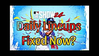 MLB the Show 24 Update Is Daily Lineups Fixed [upl. by Oneg]