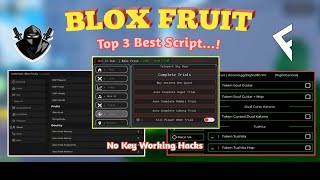 Roblox Blox Fruit Top 3 Best Script Available No Key amp Showcase  Working On Fluxus Delta amp Vega [upl. by Abramson]