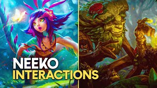 Neeko Interactions with Other Champions  League of Legends LoR [upl. by Ahsienor]