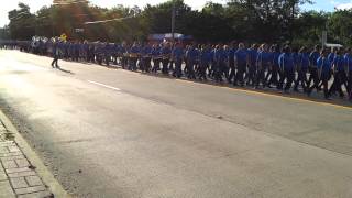 2013 Dickinson high school band home coming parade [upl. by Filmer630]