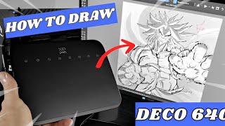 HOW TO USE A GRAPHIC TABLET UNBOXING XP PEN DECO 640 [upl. by Maurie]