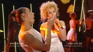 Maja Gullstrand Här för mig själv Melodifestivalen 2009 [upl. by Ffej]