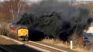 Crazy Old DIESEL LOCOMOTIVE Engines Cold Start and Sound [upl. by Toor]