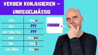 Verben konjugieren  unregelmäßig  Learn German  Deutsch lernen [upl. by Suh507]