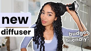 TESTING THE DIFFON DIFFUSER FOR CURLY HAIR Watch this before you spend  on any other ones 👀 [upl. by Sassan]