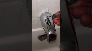 How to apply caulk around a tub spout bathroomaccessories plumbingissues howto diy [upl. by Fitzgerald]