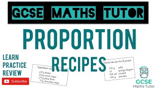 Recipes amp Proportion  Grade 5 Crossover Series  GCSE Maths Tutor [upl. by Odrahcir]