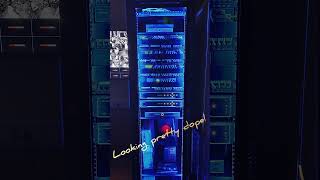 42U Server Rack Cable Management with RGB Lighting rackcablemanagement racksetup rackrgblights [upl. by Gilbye515]