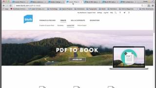 Create a Book from a PDF File Using Blurbs PDF to Book Tool [upl. by Celesta260]