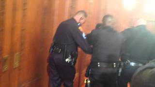 Protester arrested at Cleveland City Hall [upl. by Oivlis]