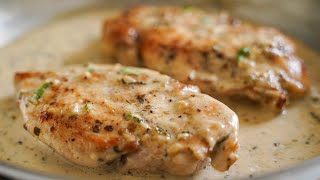 Creamy Garlic Chicken Breast Recipe [upl. by Itida417]