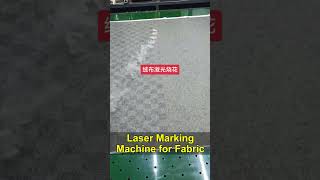 CO2 Laser Marking Machine for fabric co2lasermarkingmachine co2lasermarking [upl. by Dodi]