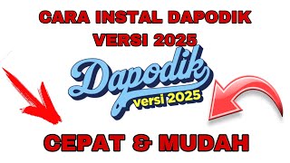 CARA INSTAL DAPODIK VERSI 2025 [upl. by Giuseppe695]