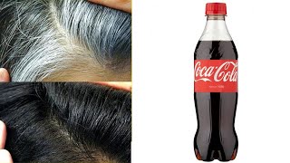 Des cheveux blancs aux cheveux noirs naturellement en seulement 4 minutes avec Coca Cola 100naturel [upl. by Nytsud696]