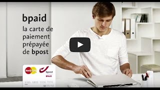 bpaid  carte de paiement prépayée de bpost  protection [upl. by Bubb]