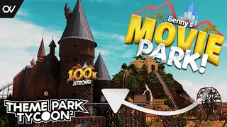 Touring BENNYS MOVIE PARK｜ALL POVS｜Cinematic Tour｜Theme park tycoon 2 [upl. by Ytima]