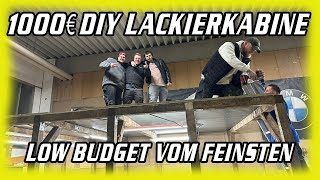 DIY Low Budget Lackierkabine bauen Es geht weiter  ultraviolencegang [upl. by Aizek]