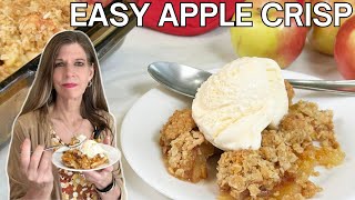 QUICK APPLE CRISP RECIPE  Easy Fall Dessert  Crunchy amp Delicious [upl. by Hershell458]