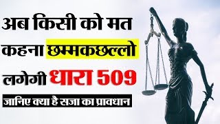 IPC section 509 punishment for criminal intimidation । Details in hindi [upl. by Yumuk]