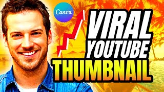 Viral Thumbnail Design for youtube  Canva Tutorial [upl. by Ybok]