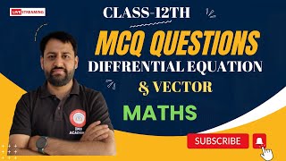 MCQ QUESTIONS  CLASS12TH MATHS LPP ampVECTOR IMS ACADEMY  RD SHARMA MCQ CBSE SAGAR SHARMA [upl. by Kcirrez850]