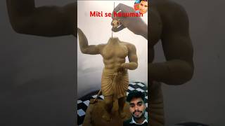 Miti se hanuman ji ki murti kaise banaye 🙏shortsfeed shortvideo viralvideo tredingshorts shorts [upl. by Nainatrad]