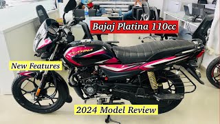 Bajaj Platina 110cc 2024 Model E20 BS7 Full Review  On Road Price Mileage New Features  platina [upl. by Lienad583]