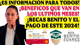 😎💵¡LOS ULTIMOS MONTOS PARA TODOS LOS NIVELES DE LA BECA BENITO JUAREZ😎💵 [upl. by Oiligriv]