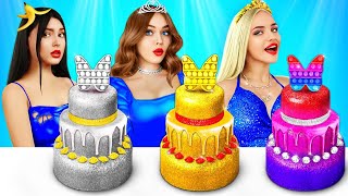 Rich vs Broke vs Giga Rich Cake Decorating Challenge  Best Ideas with Sweets by RATATA CHALLENGE [upl. by Sholeen]