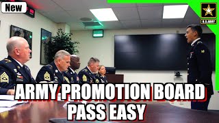 How To Pass The Army Promotion Board EASY [upl. by Ybbil]