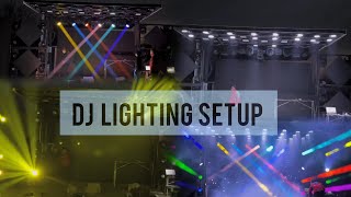 Dj Lighting Setup  Best Sharpy Lighting [upl. by Hiamerej]