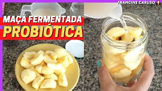 COMO FAZER MAÇÃ FERMENTADA PROBIÓTICA  BEM FÁCIL  CUIDE DO SEU INTESTINO [upl. by Urquhart]