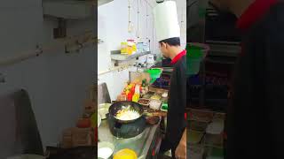 Veg Schezwan fried rice food chef cooking viralvideo [upl. by Nylarahs]